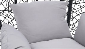 Závěsné houpací křeslo Houseland Luna XL černé