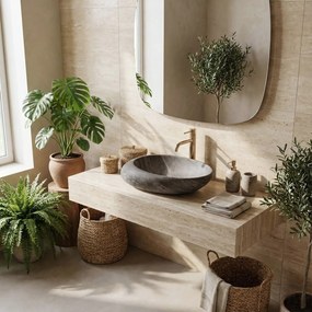 Rea Roxy A umývadlo, 49 x 31 cm, tmavošedá, REA-U6649