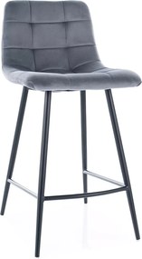 SI Mila H-2 Sametová barová stolička