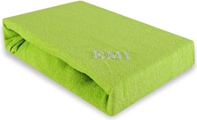 Plachta posteľná zelená froté EMI, Plachta 90x200