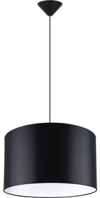 Sollux SL.1406 - Luster na lanku NOVA 1xE27/15W/230V pr. 40 cm čierna