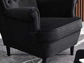 Relaxačné kreslo Margis (čierna). Akcia -20%. Vlastná spoľahlivá doprava až k Vám domov. 1136029