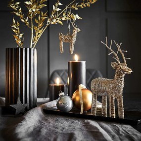 NORDIC LIGHT LED Sviečky 3 ks - čierna