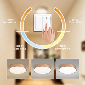 BRILAGI - LED stropné svietidlo POOL LED/48W/230V 3000/4000/6000K priemer 40 cm bronzové