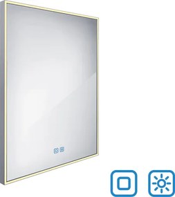 Nimco LED zrkadlo 600x800 s dvoma dotykovými senzormi - ZP 13002VX