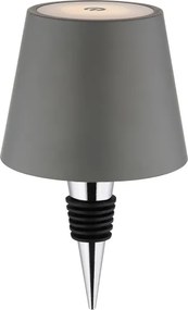 Globo 58488G-LED stmievateľná dotyková nabíjateľná vonkajšia stolná lampa VANNIE 3W/5V IP54 1800mAh sivá