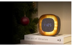 Digitálny budík Lumos Walnut – Gingko