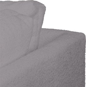 Tmavosivá rohová pohovka z textílie buklé (pravý roh) Ariella – Ropez