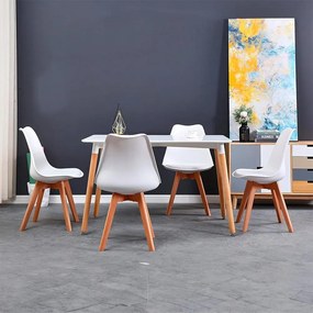 Set jedálenského nábytku stôl Catini TABERG + 4ks stolička biela 2024