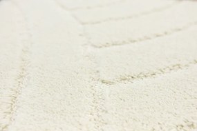 Kúpeľňový koberček Sash krémový, pruhy