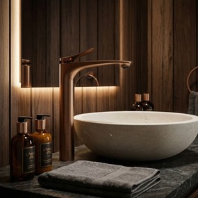 Rea Vision Premium, vysoká umývadlová batéria h-265, medená matná, REA-B6490