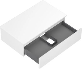 Mexen Orio, kúpeľňová skrinka 80 cm s hornou časťou, 1 zásuvka, biela matná, 91A10-08023-1-BFC01