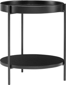 XXXLutz PRÍRUČNÝ STOLÍK, čierna, kompozitné drevo, 44/49 cm Livetastic - Online Only obývacie izby - 001769013004