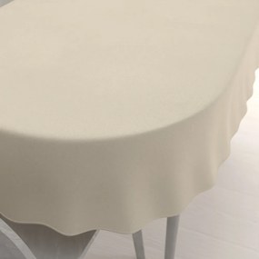 Biante Dekoračný oválny obrus BKU-121 Latte 100x140 cm