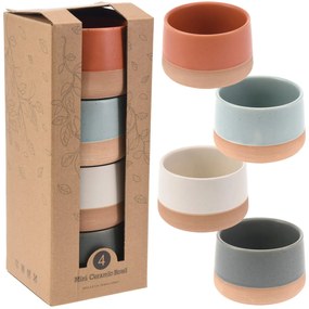 Kameninová servírovacia miska Colour 5,5x9,5x9,5 cm sada 4ks
