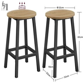 Jedálenský set 1+2, barový stôl 100x40 cm a barové stoličky TAYLOR SONOMA