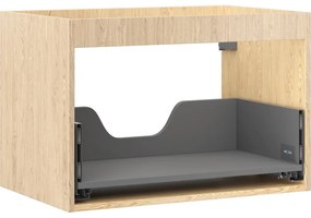 Mexen Box-A, závesná skrinka 70 cm, 1 zásuvka, dub, 91AX0-0700-470-1-81