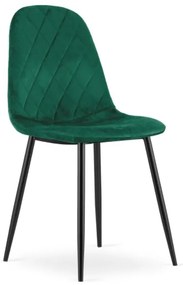Zamatová stolička New York zelená