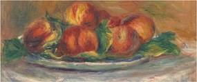 Obraz - Auguste Renoir, Peaches on a  Plate, reprodukcia (120x50 cm)