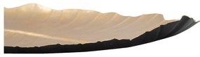 Dekorácia v zlatej farbe Mauro Ferretti Leaf, 35,5 × 23 cm