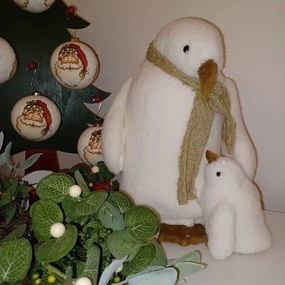 DECOLED Tučňák, 24 x 16 x 31 cm, bílá