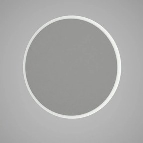 Okrúhle nástenné zrkadlo v bílémém ráme Glob, ⌀ 59 cm