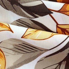 SATÉNOVÉ OBLIEČKY LEAVES EXCLUSIVE 200X220 CM, 2KS 70X80 CM LISTY