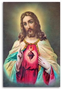 Obraz na plátně Srdce Ježíše Krista - 60x90 cm