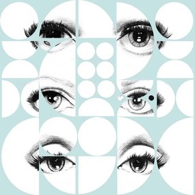 MINDTHEGAP Eyes and circles sky - tapeta