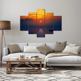 Obraz mostu pri západe slnka (150x105 cm)