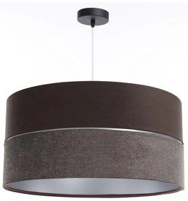 Luster na lanku TWIST 1xE27/60W/230V hnedá/strieborná