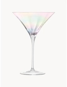 Ručne fúkané poháre na martini Pearl, 2 ks