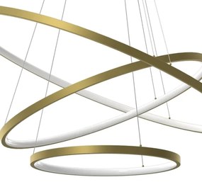 LED Luster na lanku HOOP LED/93W/230V pr. 80 cm 4000K zlatá