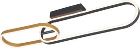 Zuma Line C241145502A - LED stropné svietidlo RAVON 2xLED/24W/230V čierna/zlatá