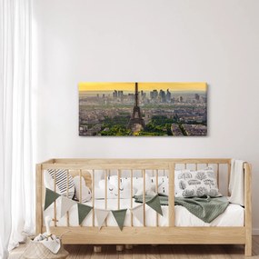 Obraz - Panoráma Paríža (120x50 cm)