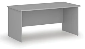 Kancelársky písací stôl rovný PRIMO GRAY, 1600 x 800 mm, sivá