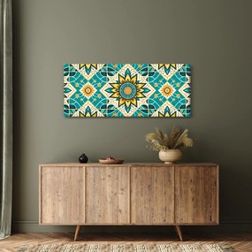 Obraz - Tyrkysový vzor (120x50 cm)