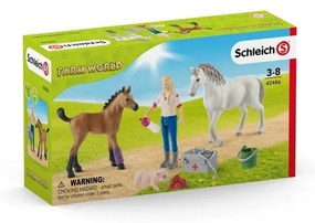 Schleich 42486 Návšteva lekára u kobyly a žriebäťa