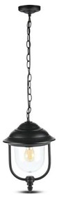 Vonkajší luster na reťazi 1xE27/60W/230V IP44 čierna