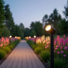 Zuma Line SJ14402 - Vonkajšia lampa NOCTURNE 1xGU10/35W/230V IP65 čierna