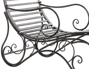 Kovová záhradné lehátko Amiens - Bronzová