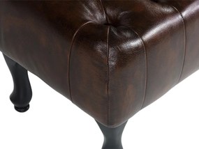 furniture-nabytek.cz - Taburet Chesterfield Pittsfield z pravej kože, hnedý