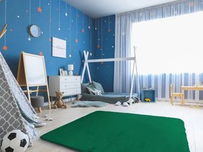 Koberec Rabbit zelený obdĺžnikový s efektom králičej kožušiny Rozmer: 200x300 cm