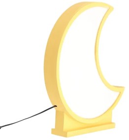 LED Detská stolná lampa MOON LED/12W/230V žltá