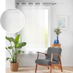 Biela voálová záclona 140x180 cm Lissea – douceur d'intérieur