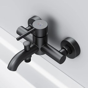 Vaňová a sprchová batéria AM.PM Spike FPA10022 jednopáková, čierna