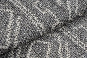 Koberec ARRUBA 4917 sivý kruh