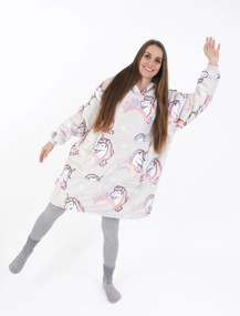 Baránková mikina mikroplyš – Jednorožec veľkosť M