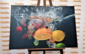 Obraz ovocie vo vode - 120x80