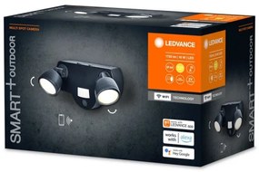 Ledvance - LED Vonkajšie svietidlo so senzorom a kamerou 2xLED/8W/230V IP44 Wi-Fi